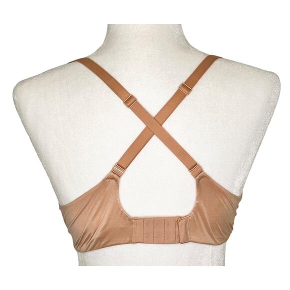 Victoria's Secret Beige Lined Demi Underwire Bra Adjustable Straps 34DD - Picture 5 of 8